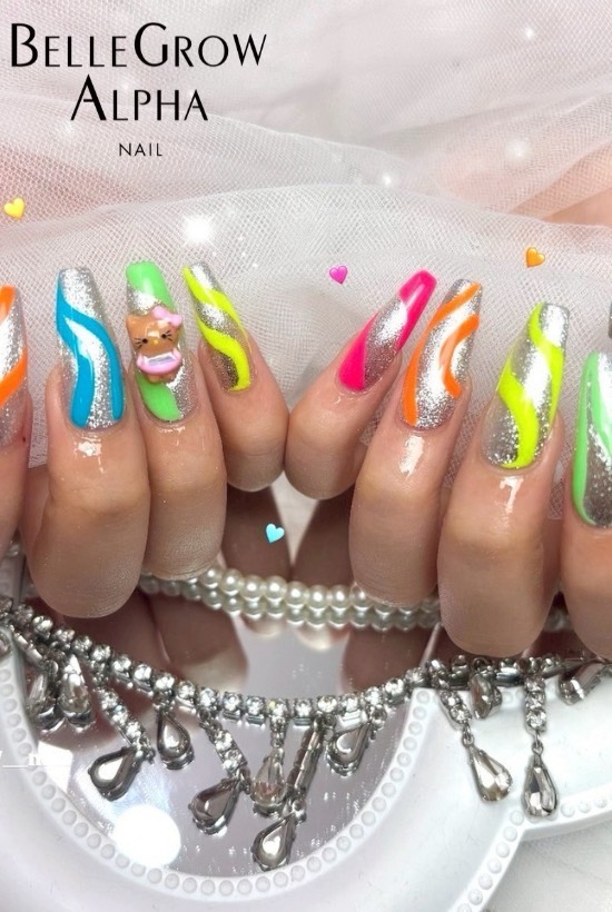 カラフルギャルネイル
