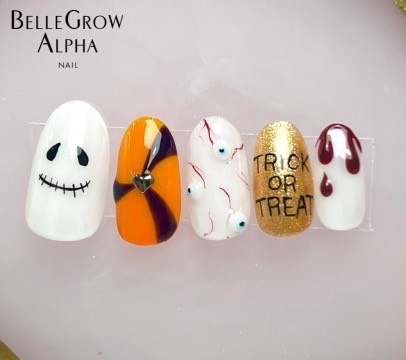 ハロウィンネイル