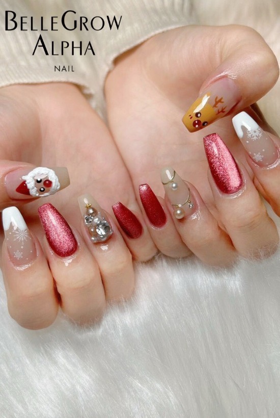 クリスマスネイル