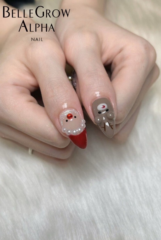 クリスマスネイル
