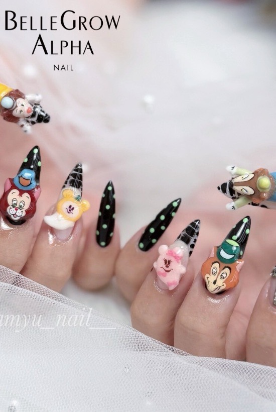 ３Dキャラアートネイル