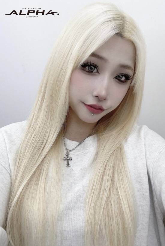 blonde long