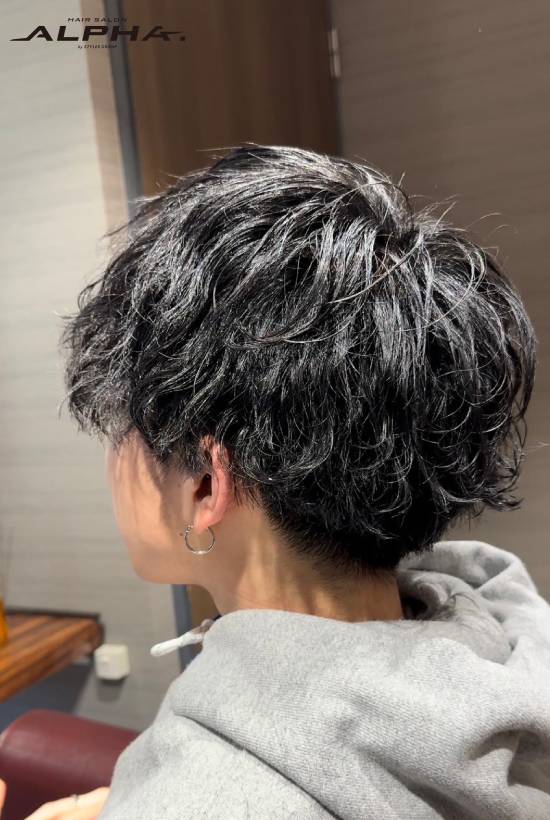 セットが楽！波パーマ