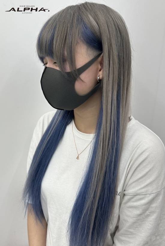 シルバー×ブルー