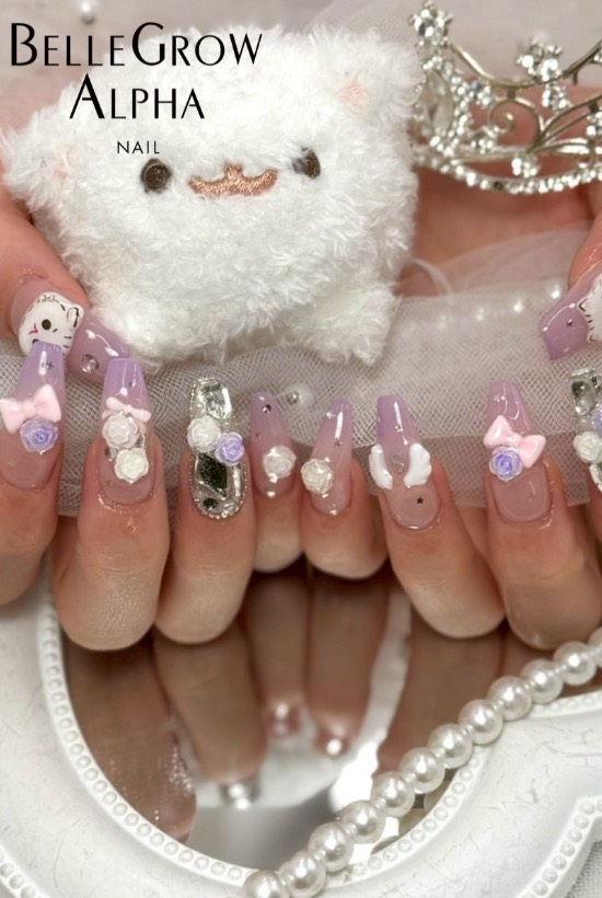 埋め尽くしグラデネイル