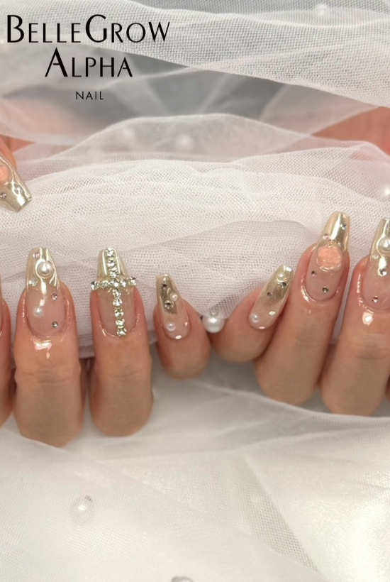 ミラーフレンチネイル